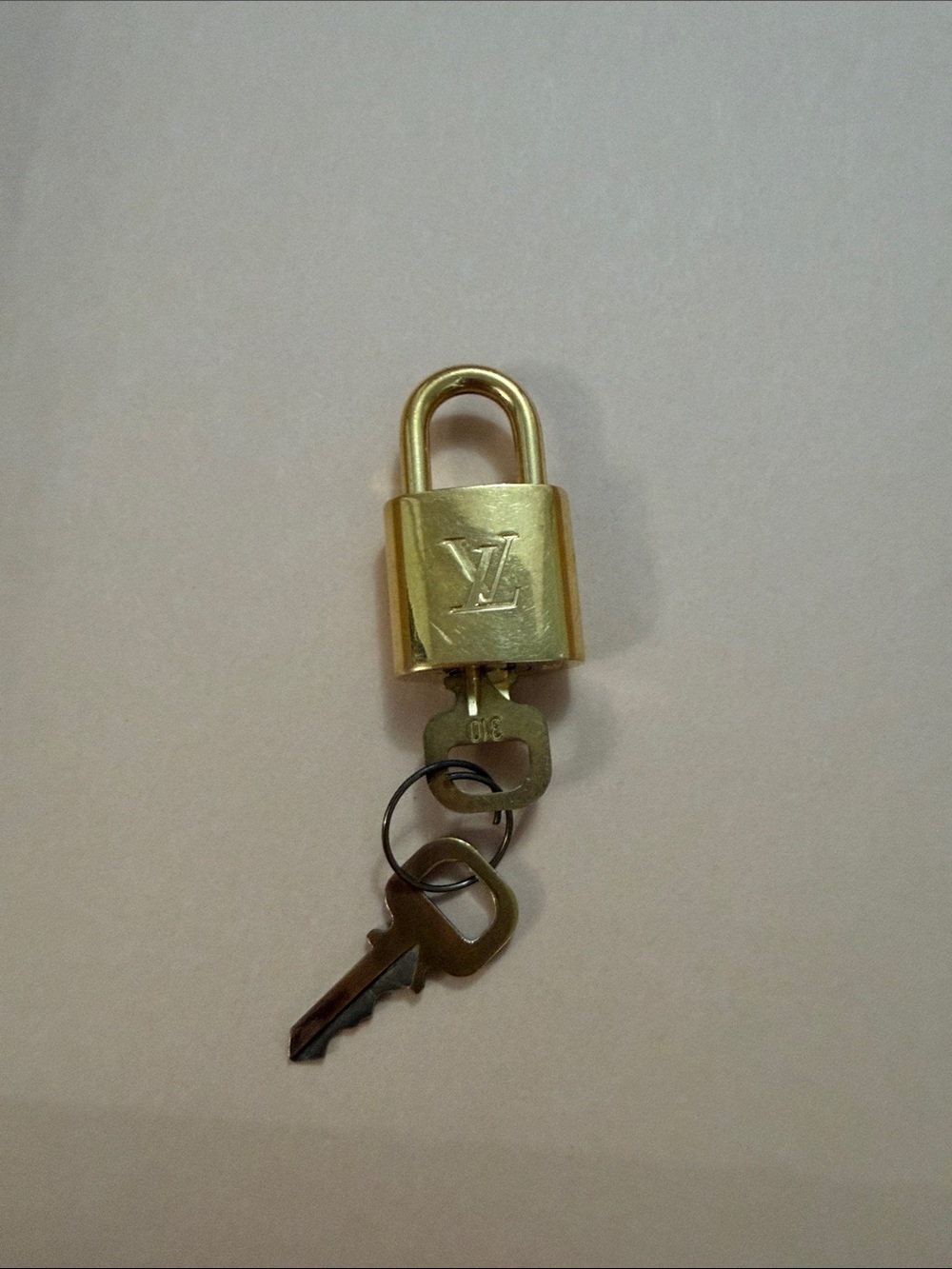 Louis Vuitton Gold Padlock and Key Set - Men Accessories